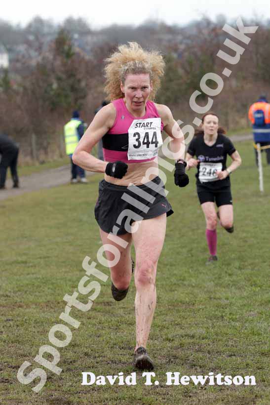 Ruth Watchorn-Rice (Staffs Moorlands) 45-49 and Joanne Lee (Tynedale) 34-39, all ladies and male 65 plus BMAF Cross Country, Herrington, Sunderland.